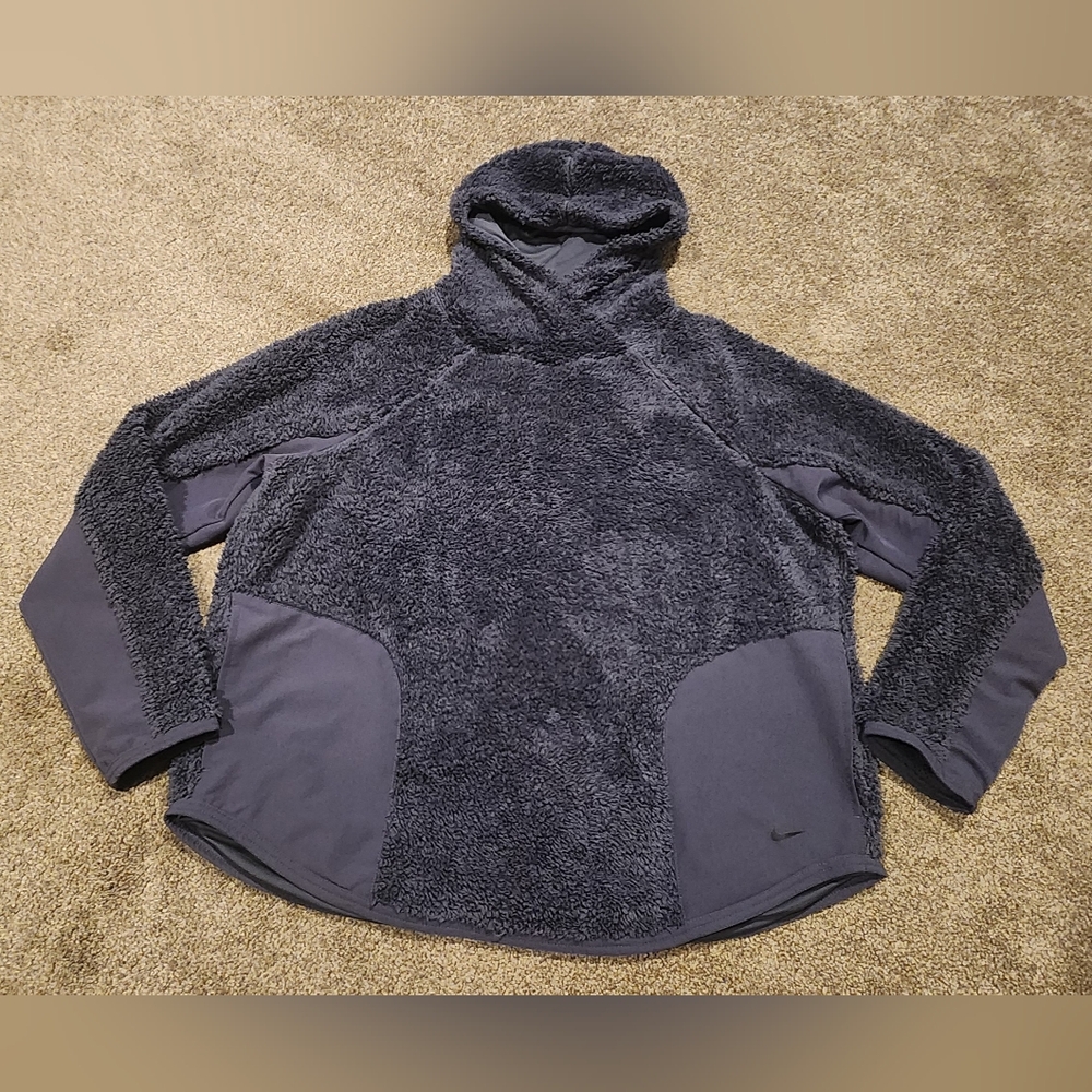 Nike Deep Purple Sherpa Pullover Hoodie